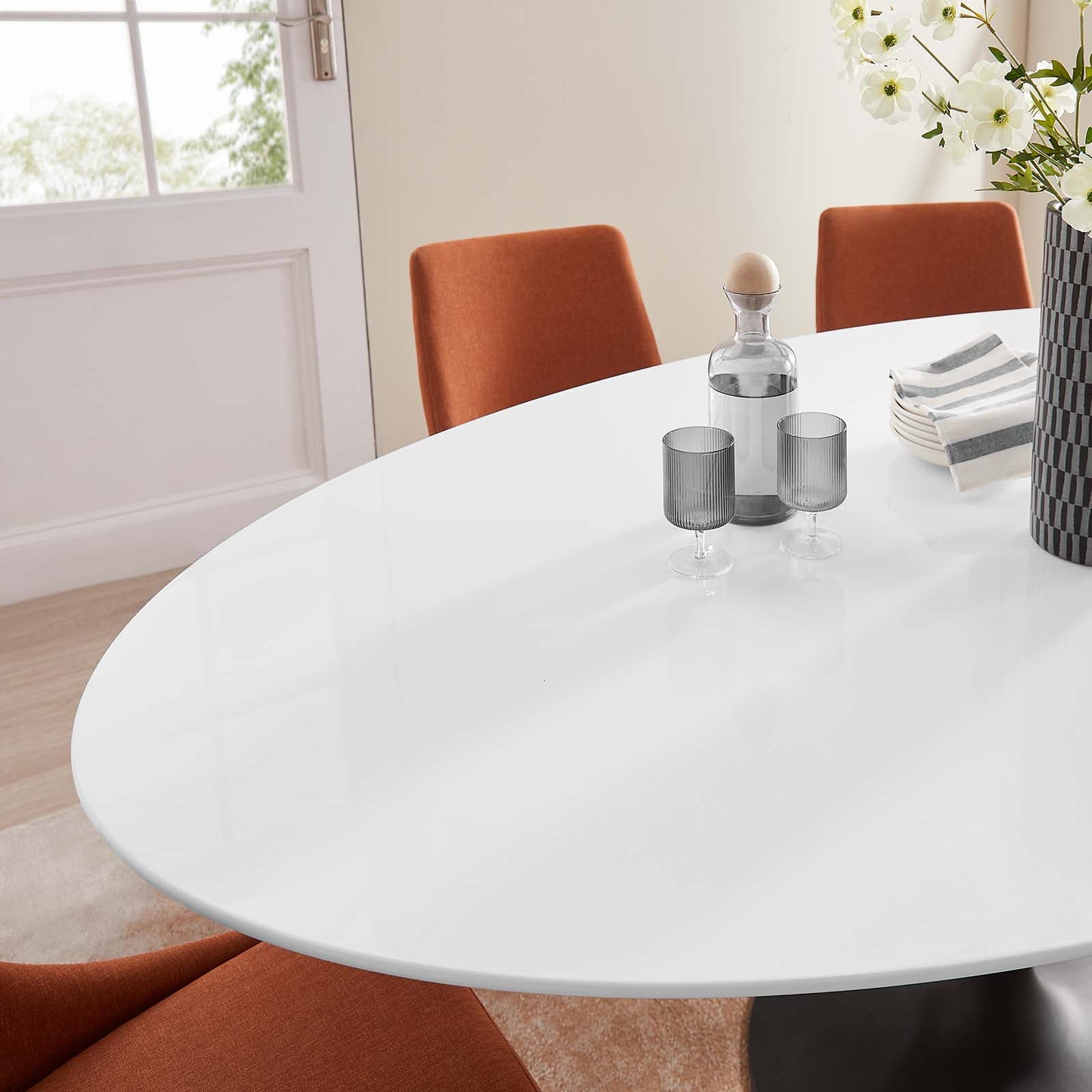 Modway Lippa 78" Oval Wood Dining Table - EEI-3540 | Dining Tables | Modishstore - 5