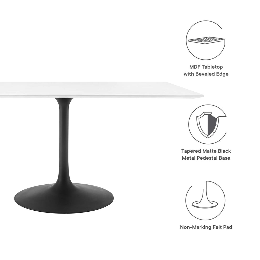 Modway Lippa 60" Rectangle Wood Dining Table - EEI-3541 | Dining Tables | Modishstore - 9