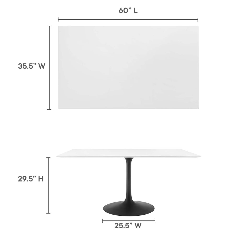 Modway Lippa 60" Rectangle Wood Dining Table - EEI-3541 | Dining Tables | Modishstore - 10