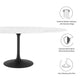 Modway Lippa 78" Oval Artificial Marble Dining Table - EEI-3542 | Dining Tables | Modishstore - 9
