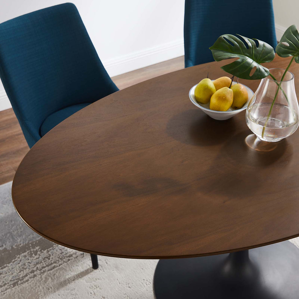 Modway Lippa 60" Oval Walnut Dining Table - EEI-3543 | Dining Tables | Modishstore - 5