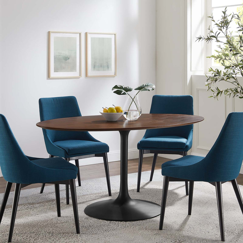 Modway Lippa 60" Oval Walnut Dining Table - EEI-3543 | Dining Tables | Modishstore - 6