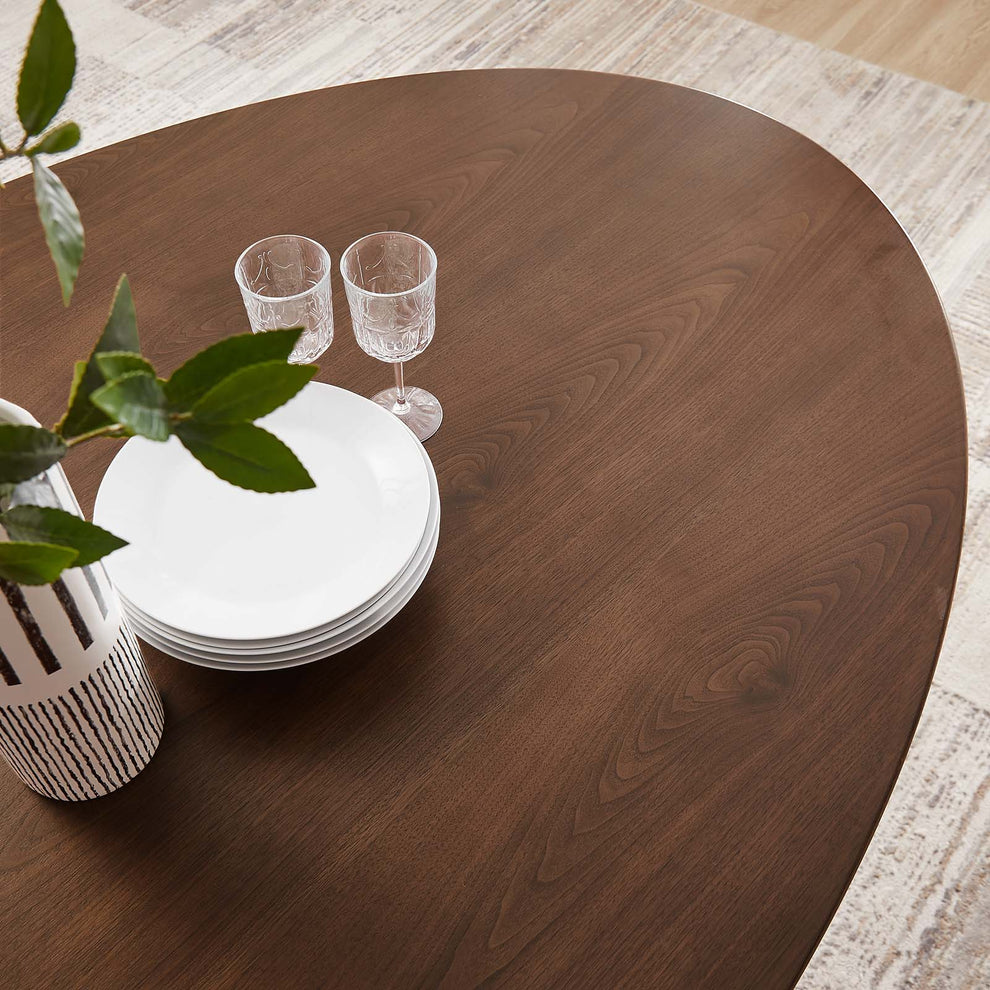 Modway Lippa 78" Oval Wood Dining Table-EEI-3544 - EEI-3544 | Dining Tables | Modishstore - 5