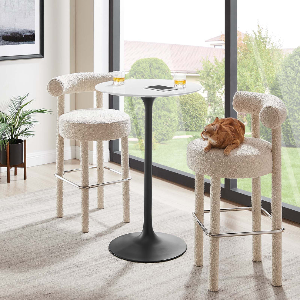 Modway Lippa 28" Round Wood Bar Table - EEI-3545 | Bar Tables | Modishstore - 5