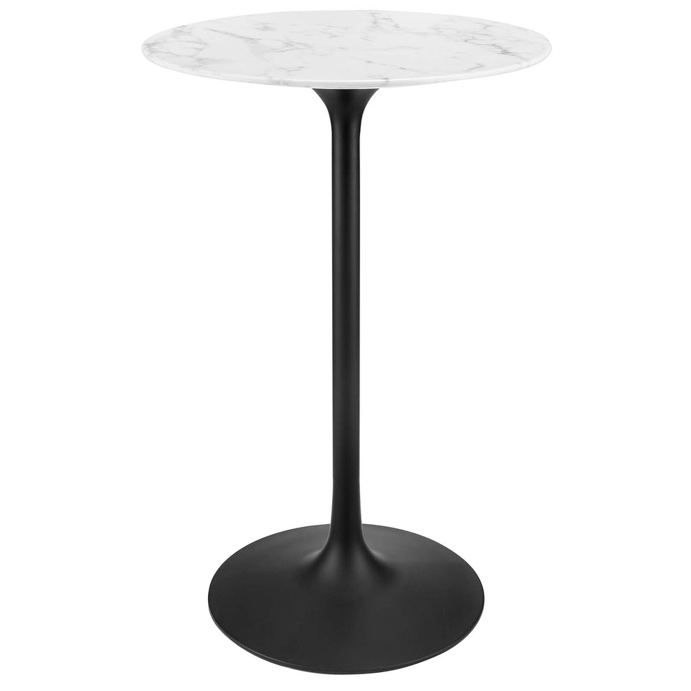 Modway Lippa 28" Round Artificial Marble Bar Table - EEI-3547 | Bar Tables | Modishstore - 6