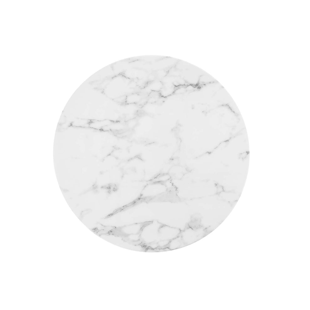 Modway Lippa 28" Round Artificial Marble Bar Table - EEI-3547 | Bar Tables | Modishstore - 7