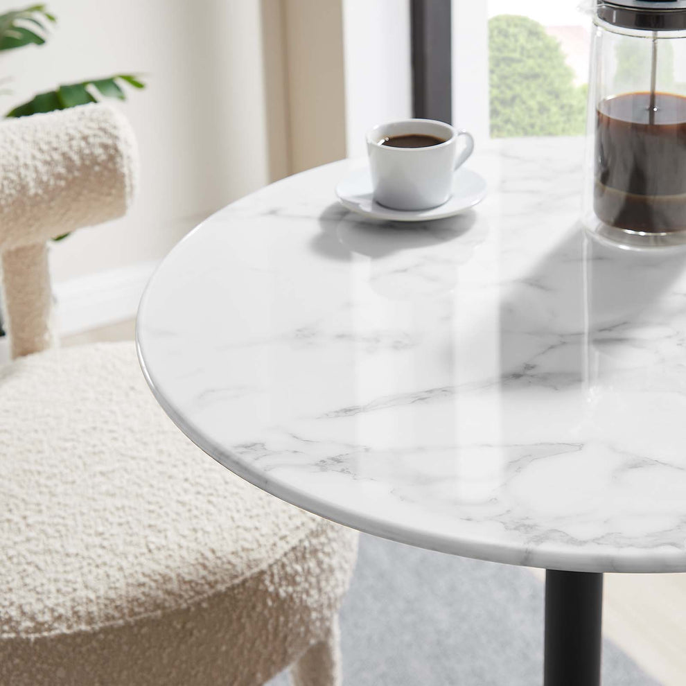 Modway Lippa 28" Round Artificial Marble Bar Table - EEI-3547 | Bar Tables | Modishstore - 5