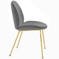Modway Scoop Gold Stainless Steel Leg Performance Velvet Dining Chair - EEI-3548 | Dining Chairs | Modishstore - 38