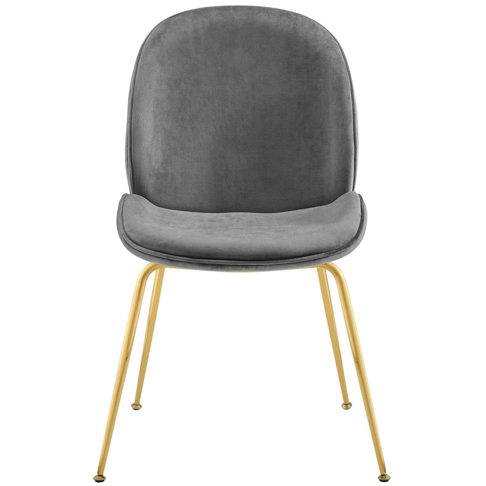 Modway Scoop Gold Stainless Steel Leg Performance Velvet Dining Chair - EEI-3548 | Dining Chairs | Modishstore - 37