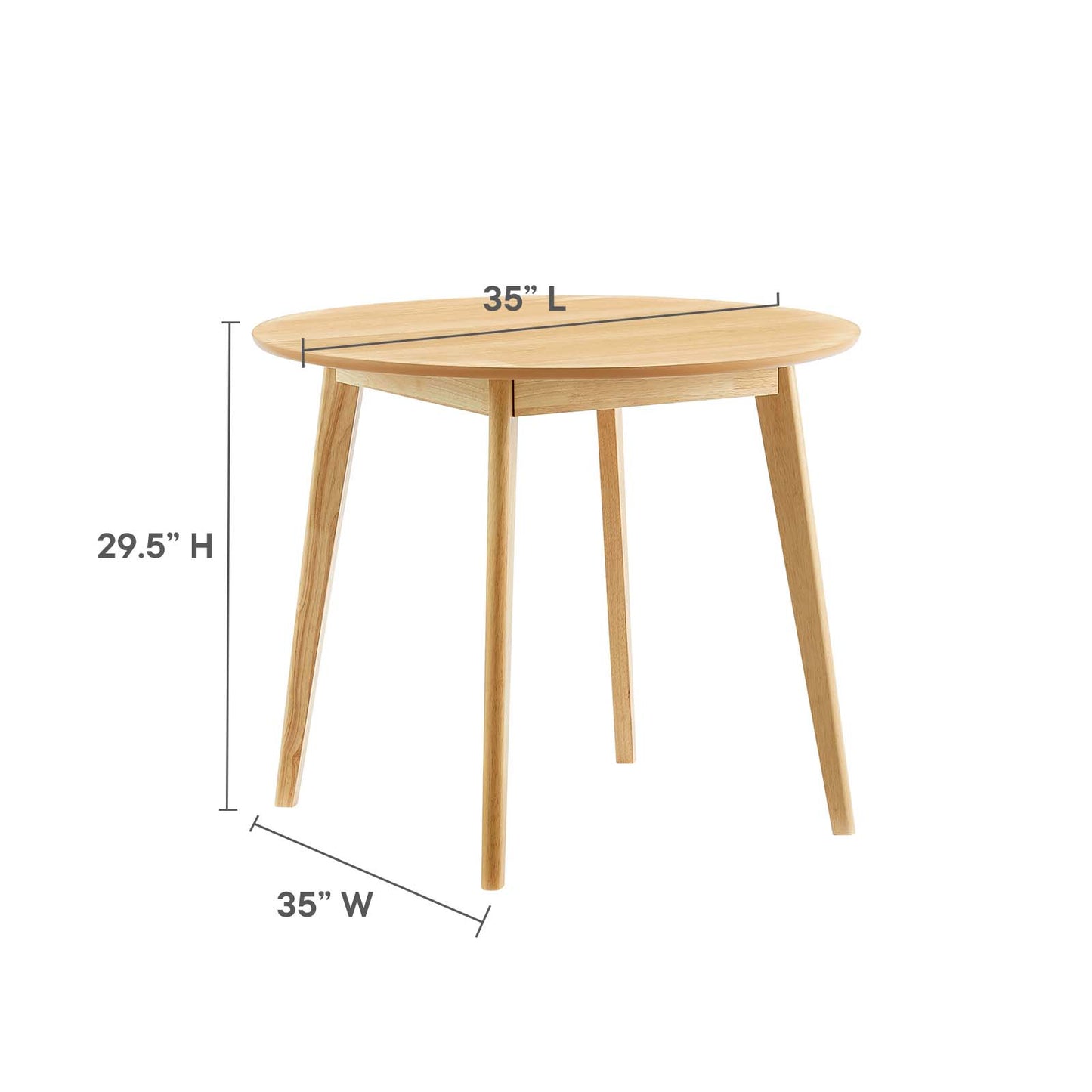 Modway Vision 35" Round Dining Table - EEI-3749 | Dining Tables | Modishstore - 12