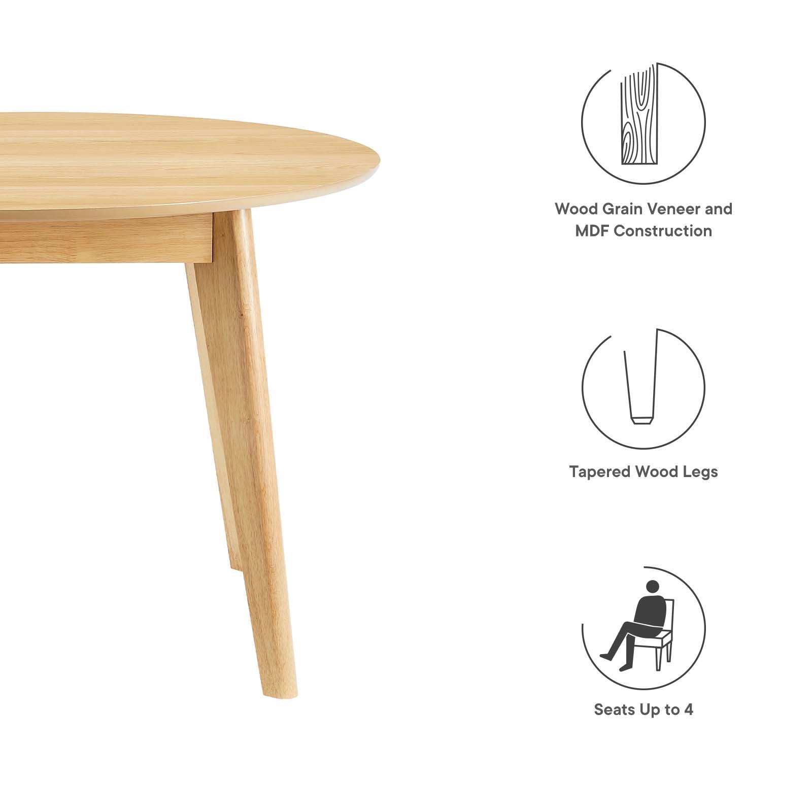 Modway Vision 45" Round Dining Table - EEI-3751 | Dining Tables | Modishstore - 11