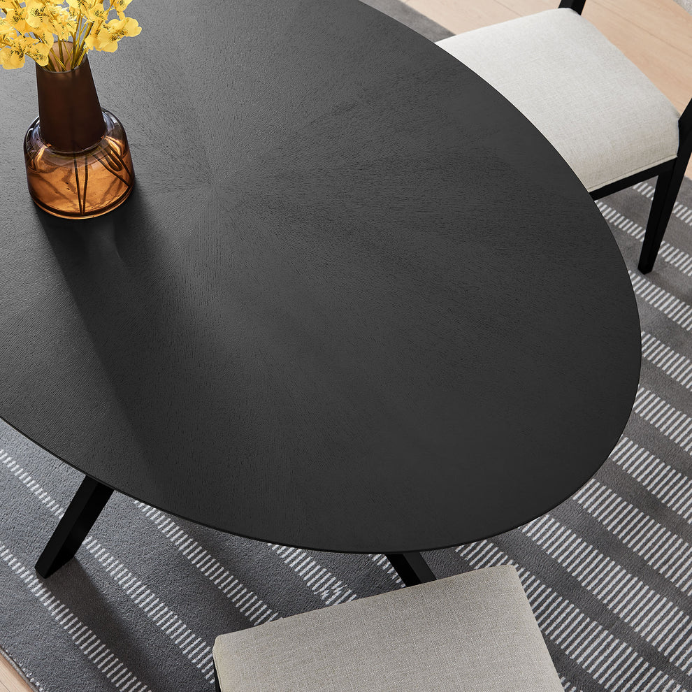 Crossroads 63" Oval Wood Dining Table by Modway | Dining Tables | Modishstore - 6
