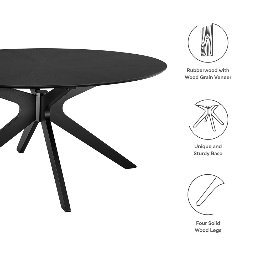 Crossroads 63" Oval Wood Dining Table by Modway | Dining Tables | Modishstore - 7