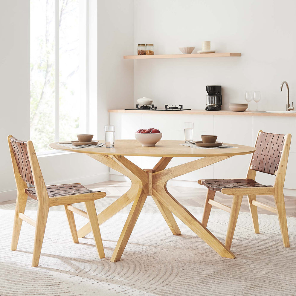 Crossroads 63" Oval Wood Dining Table by Modway | Dining Tables | Modishstore - 16