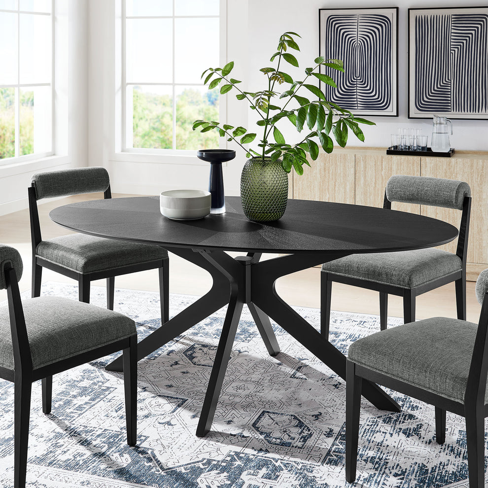 Crossroads 71" Oval Wood Dining Table by Modway | Dining Tables | Modishstore - 1