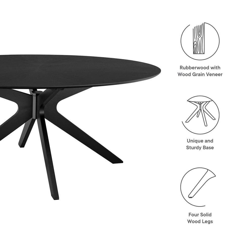 Crossroads 71" Oval Wood Dining Table by Modway | Dining Tables | Modishstore - 7