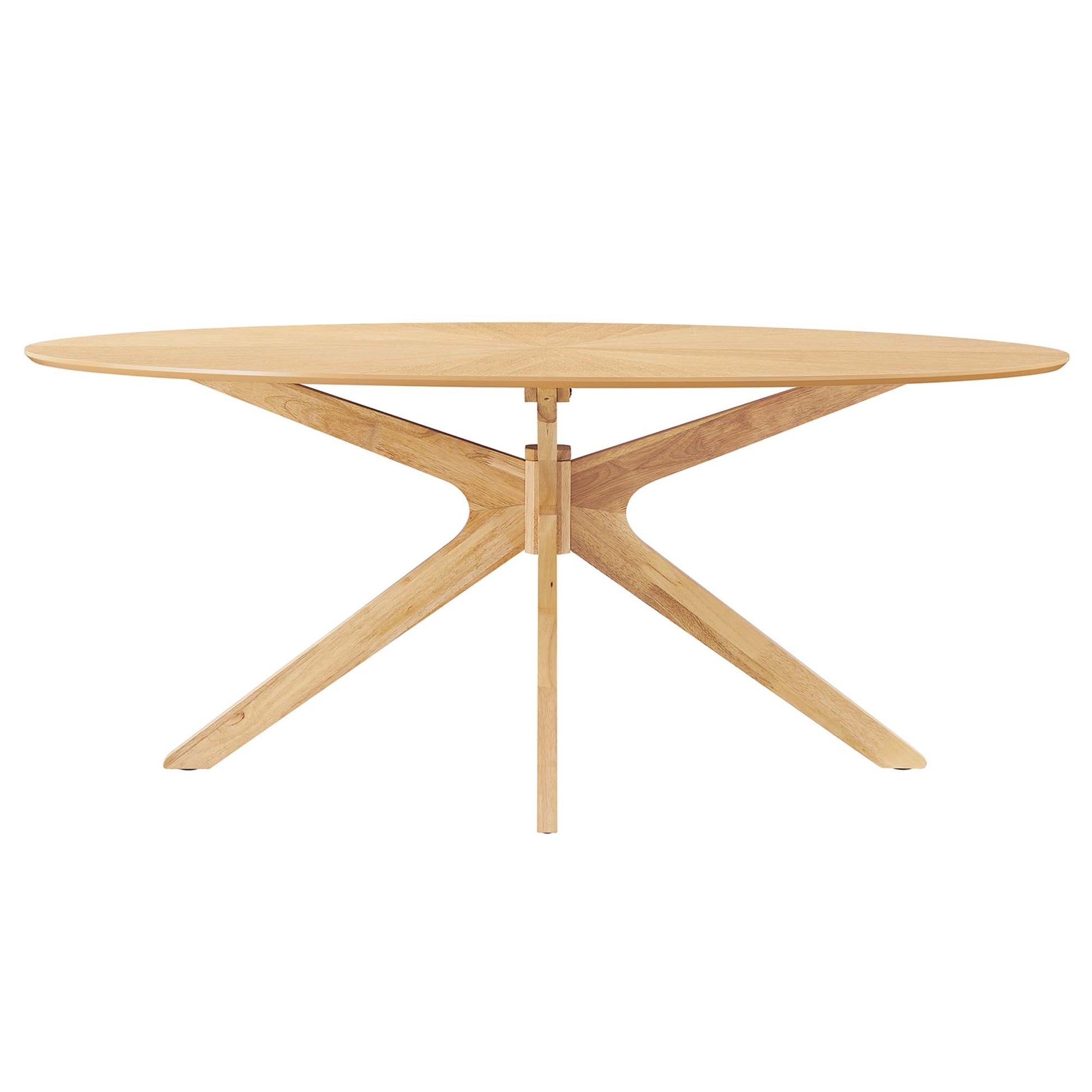 Crossroads 71" Oval Wood Dining Table by Modway | Dining Tables | Modishstore - 11