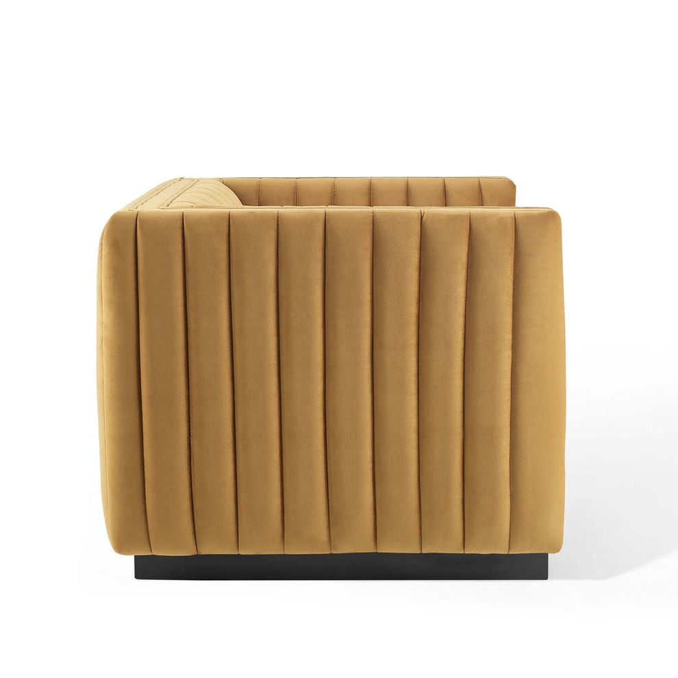 Modway Conjure Channel Tufted Performance Velvet Accent Armchair - EEI-3884 | Armchairs | Modishstore - 9