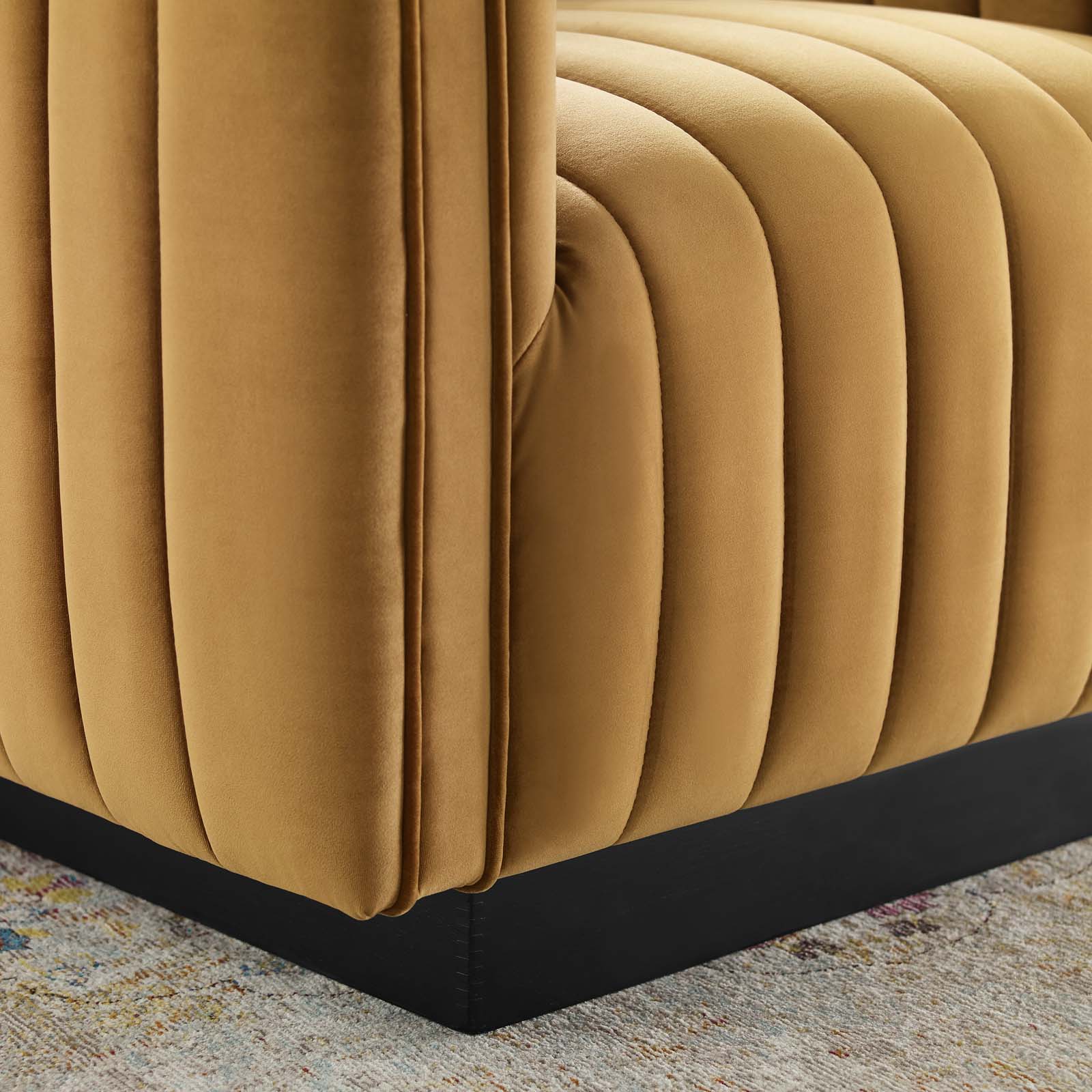 Modway Conjure Channel Tufted Performance Velvet Accent Armchair - EEI-3884 | Armchairs | Modishstore - 15