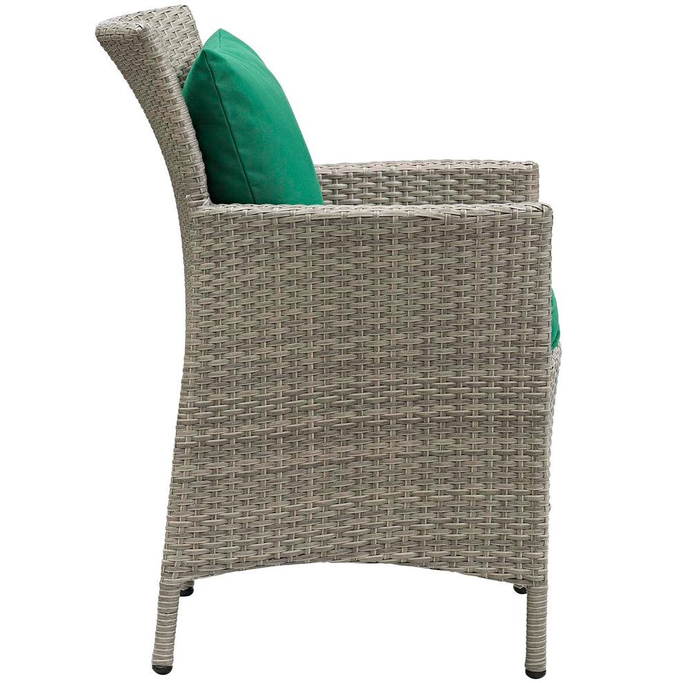 Modway Conduit 5 Piece Outdoor Patio Wicker Rattan Dining Set - EEI-3894 | Outdoor Dining Sets | Modishstore - 18