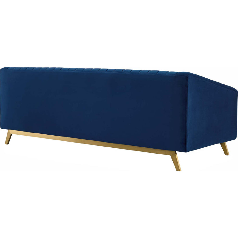 Modway Valiant Vertical Channel Tufted Upholstered Performance Velvet 3 Piece Set - EEI-4141 | Sofa Set | Modishstore - 4