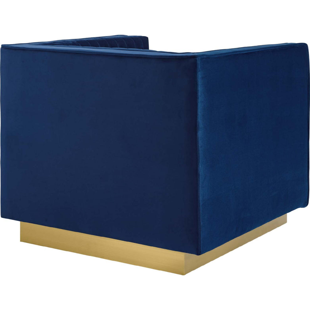 Modway Sanguine Tufted Upholstered Velvet Sofa and Armchair Set - EEI-4143 | Sofa Set | Modishstore - 9