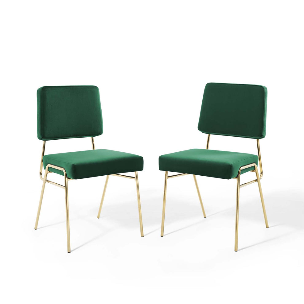 Modway Craft Dining Side Chair Performance Velvet Set of 2 - EEI-4505 | Side Chairs | Modishstore - 10