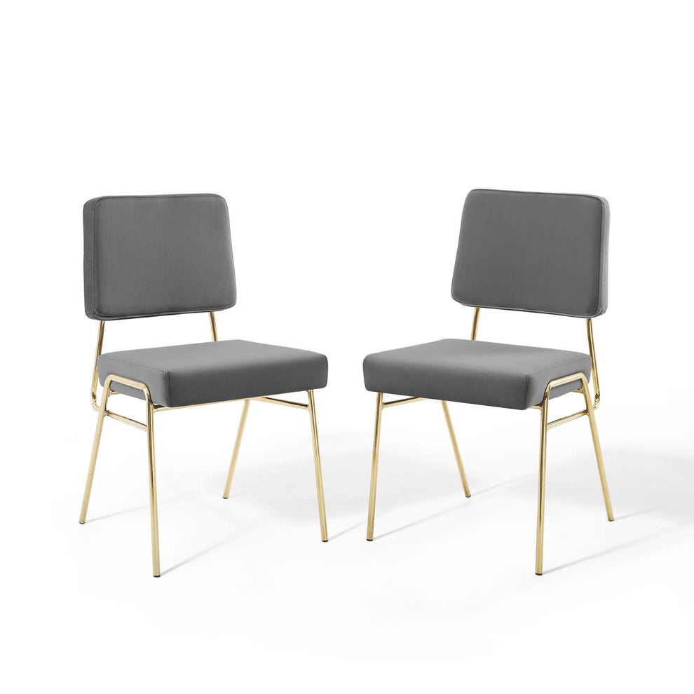 Modway Craft Dining Side Chair Performance Velvet Set of 2 - EEI-4505 | Side Chairs | Modishstore - 19