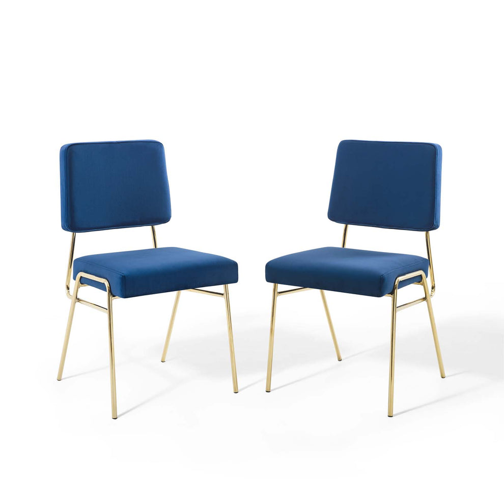 Modway Craft Dining Side Chair Performance Velvet Set of 2 - EEI-4505 | Side Chairs | Modishstore - 26
