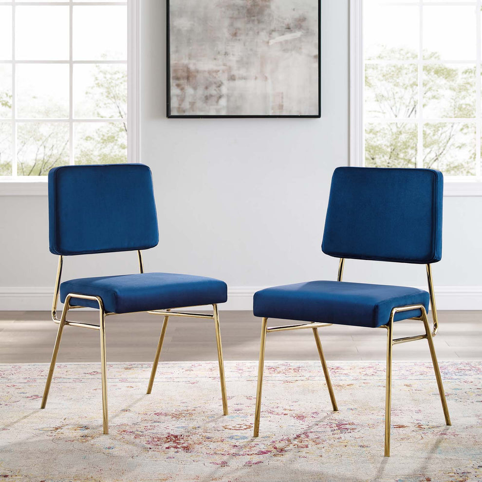 Modway Craft Dining Side Chair Performance Velvet Set of 2 - EEI-4505 | Side Chairs | Modishstore - 32