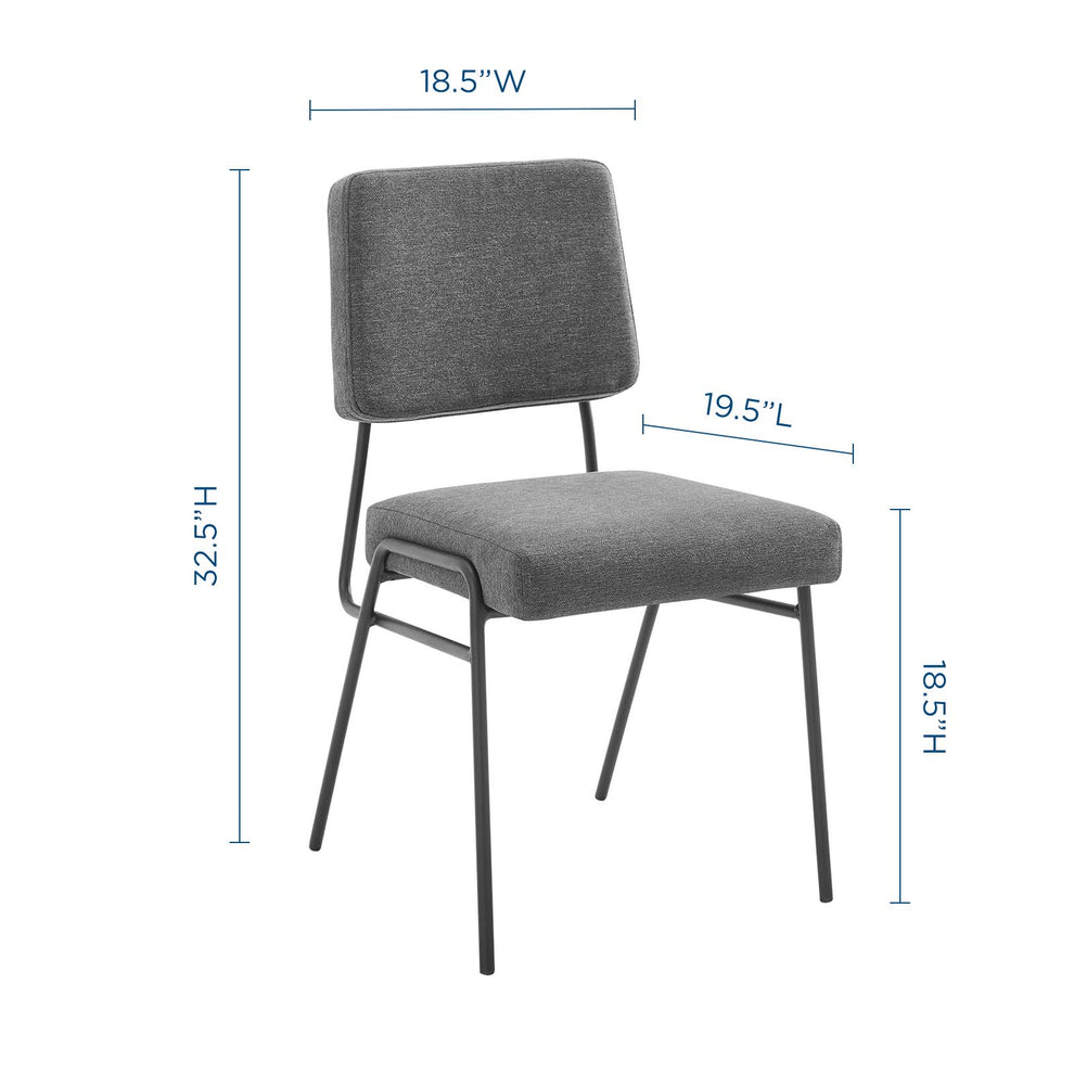 Modway Craft Dining Side Chair Upholstered Fabric Set of 2 - EEI-4506 | Side Chairs | Modishstore - 18