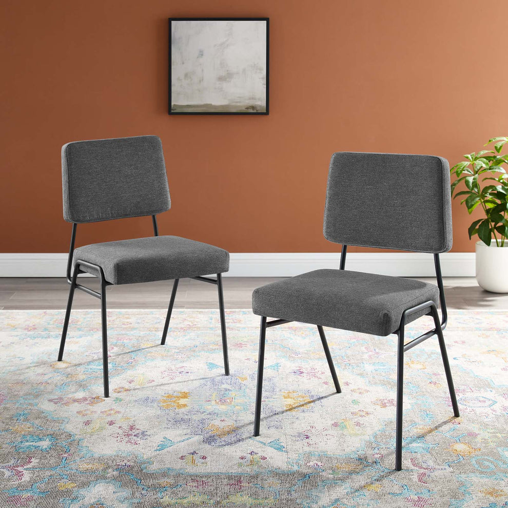 Modway Craft Dining Side Chair Upholstered Fabric Set of 2 - EEI-4506 | Side Chairs | Modishstore - 17