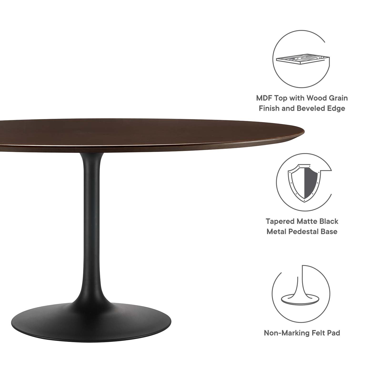 Lippa 60" Wood Dining Table By Modway - EEI-4873 | Dining Tables | Modishstore - 12