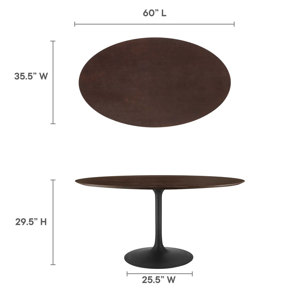 Lippa 60" Wood Oval Dining Table By Modway - EEI-4887 | Dining Tables | Modishstore - 13