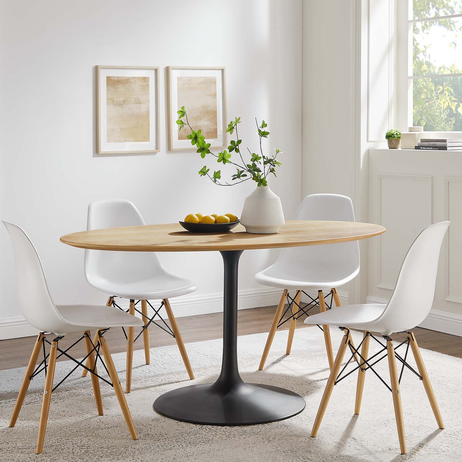 Lippa 60" Wood Oval Dining Table By Modway - EEI-4887 | Dining Tables | Modishstore - 14