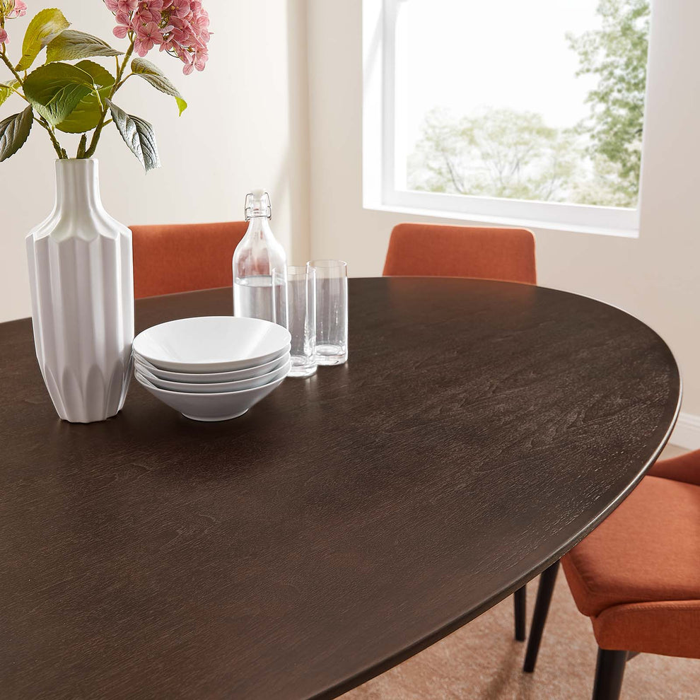 Lippa 78" Wood Oval Dining Table By Modway - EEI-4888 | Dining Tables | Modishstore - 8