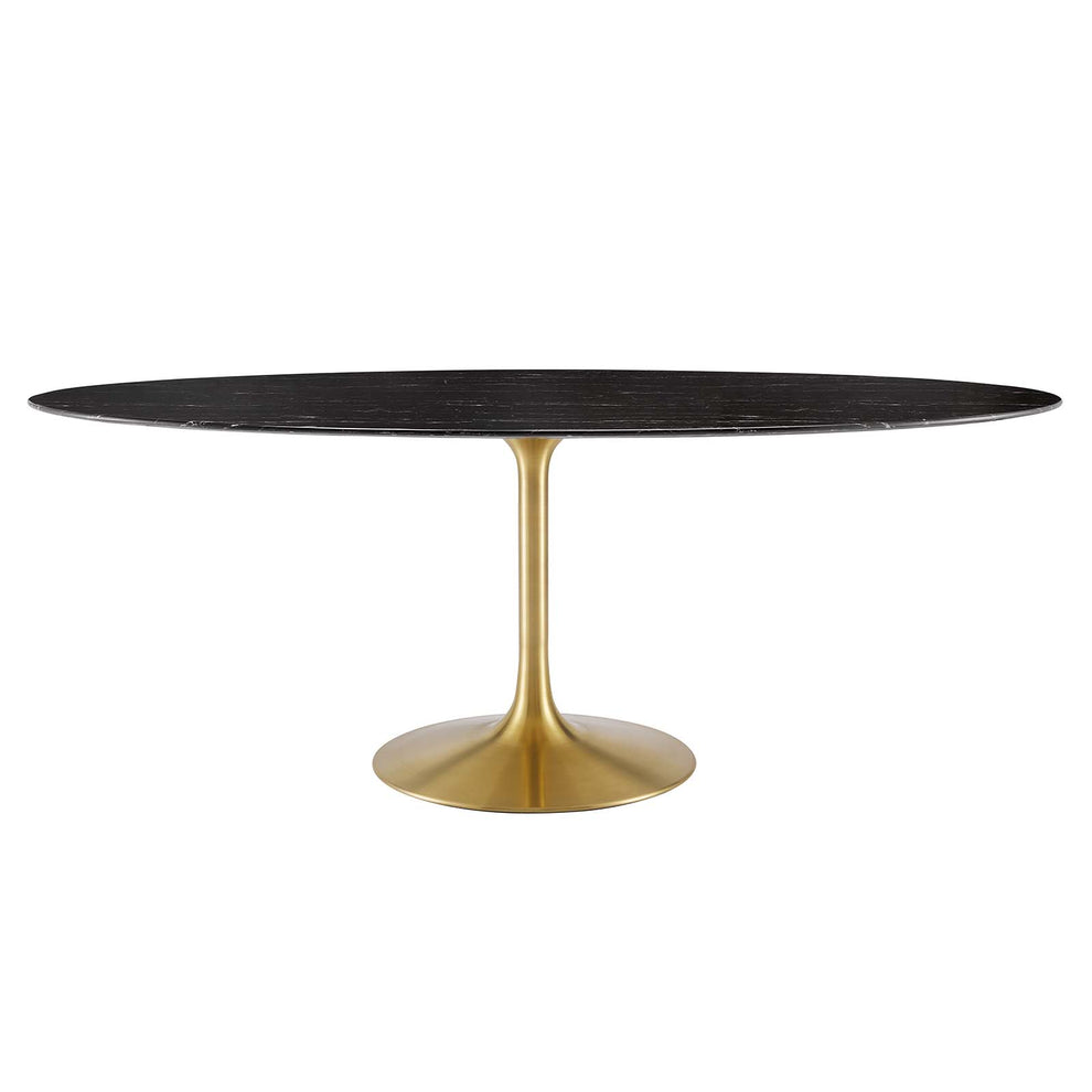 Modway Lippa 78" Oval Artificial Marble Dining Table - EEI-5528 | Dining Tables | Modishstore - 7