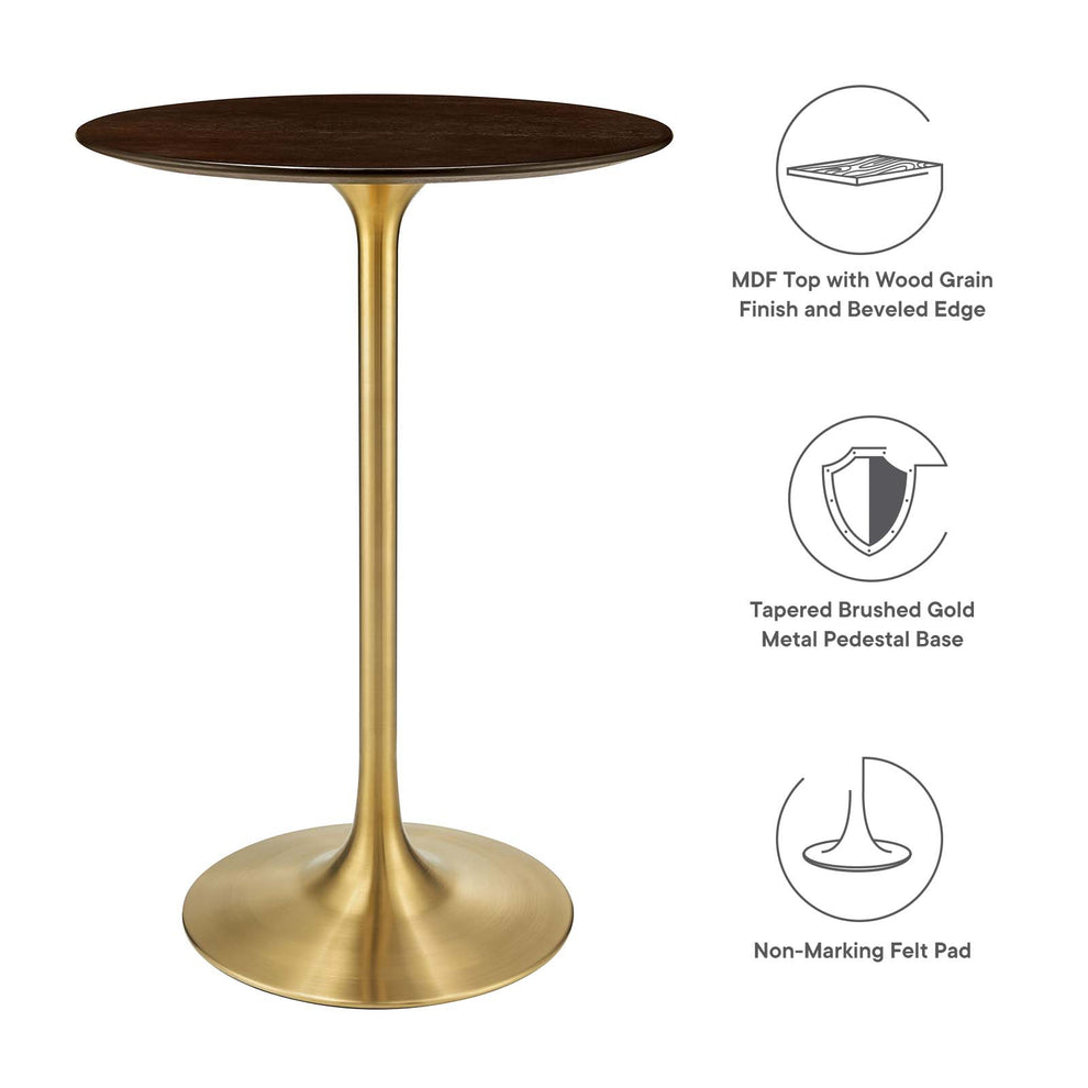Modway Lippa 28" Wood Bar Table - EEI-5529 | Dining Tables | Modishstore - 10