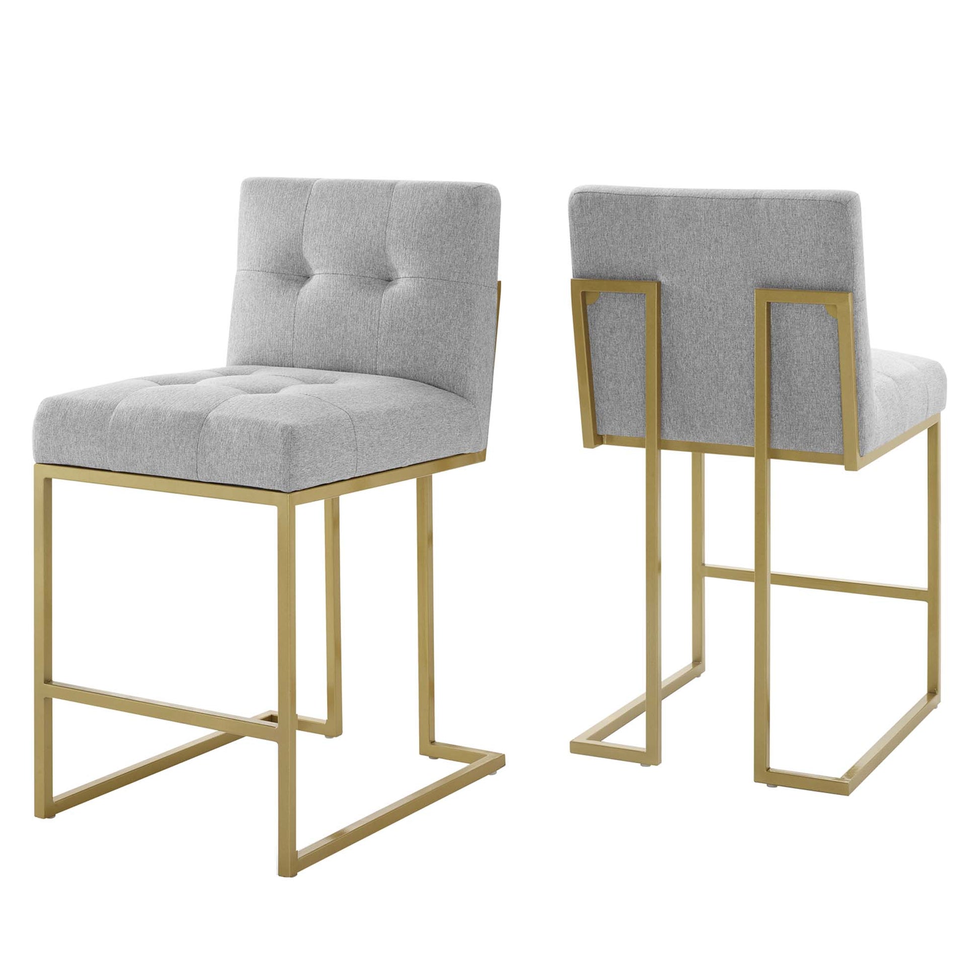 Privy Upholstered Fabric Counter Stool Set of 2 by Modway | Counter Stools | Modishstore - 2