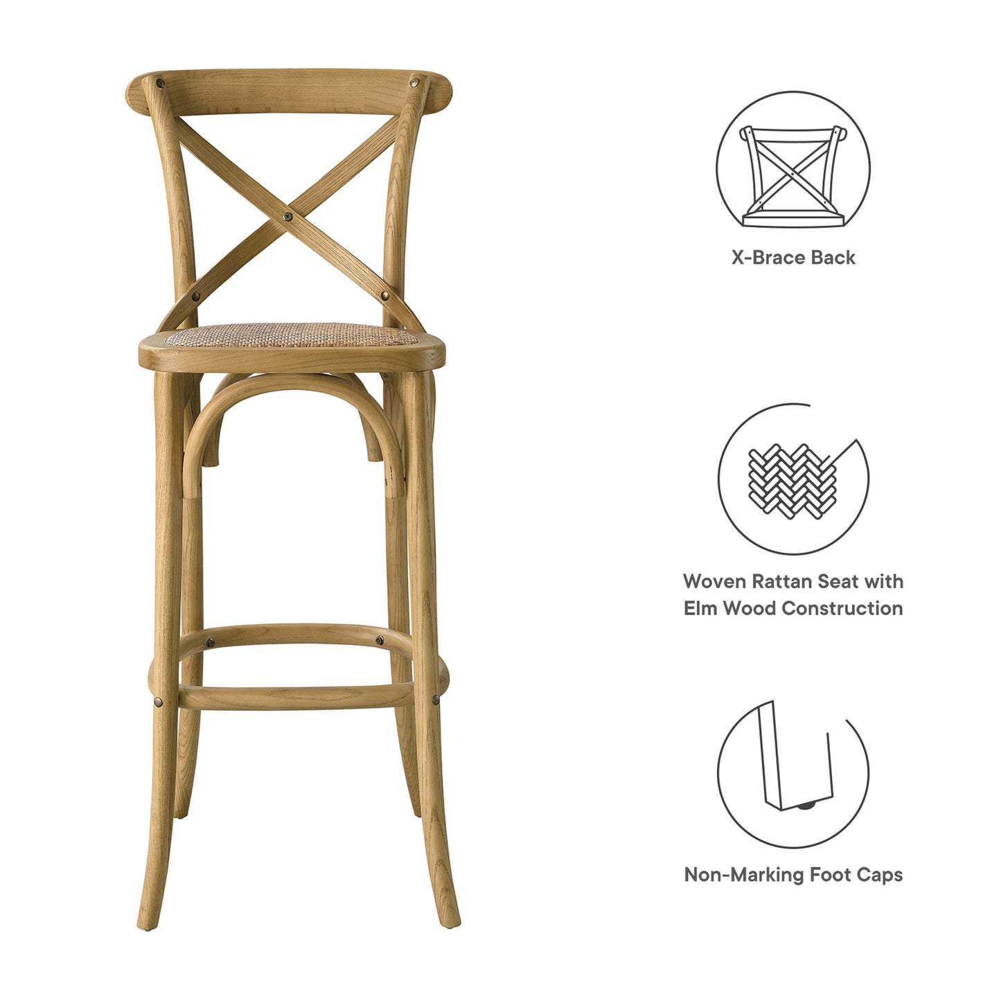 Gear Bar Stool by Modway | Bar Stools | Modishstore - 7