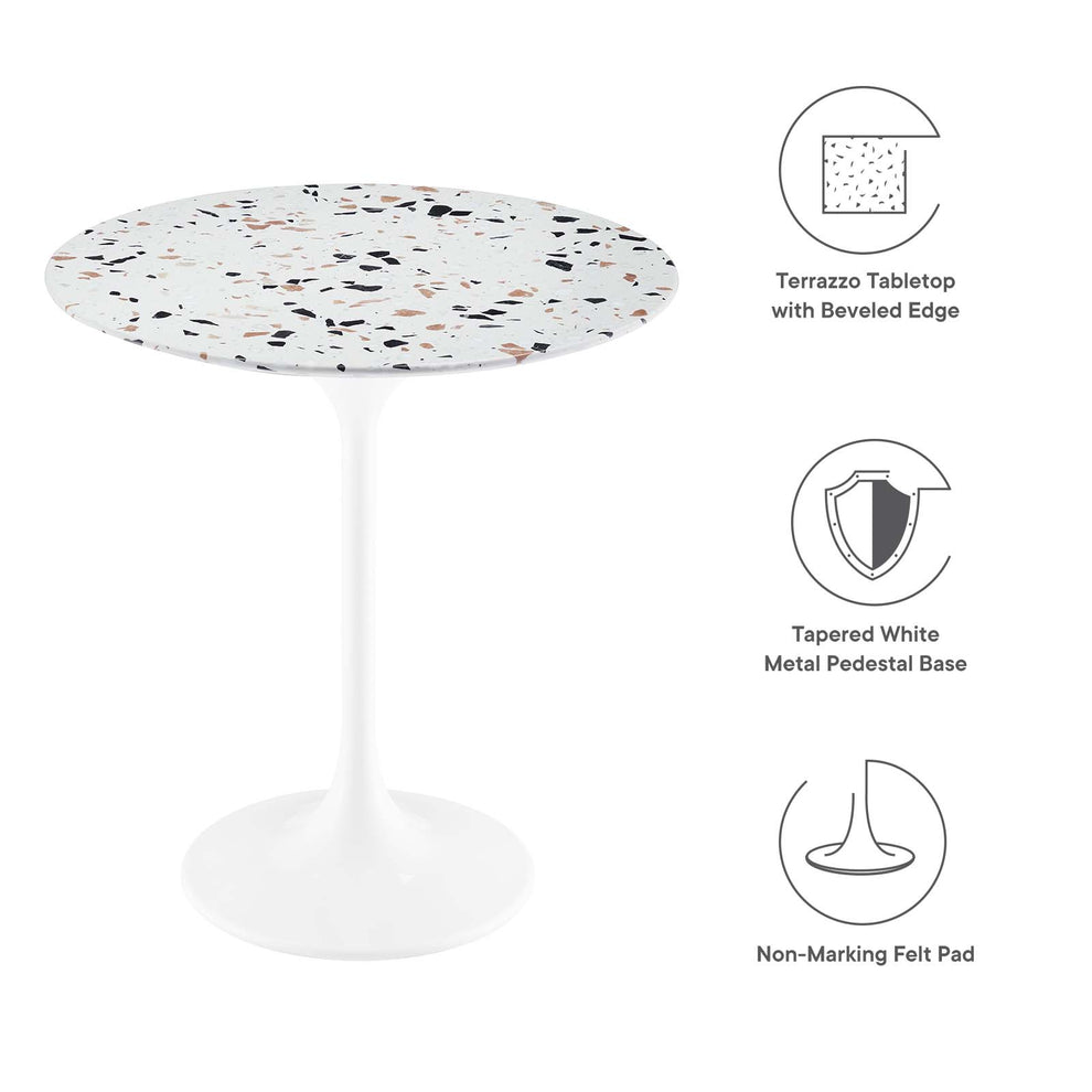 Lippa 20" Round Terrazzo Side Table By Modway - EEI-5682 | Side Tables | Modishstore - 12