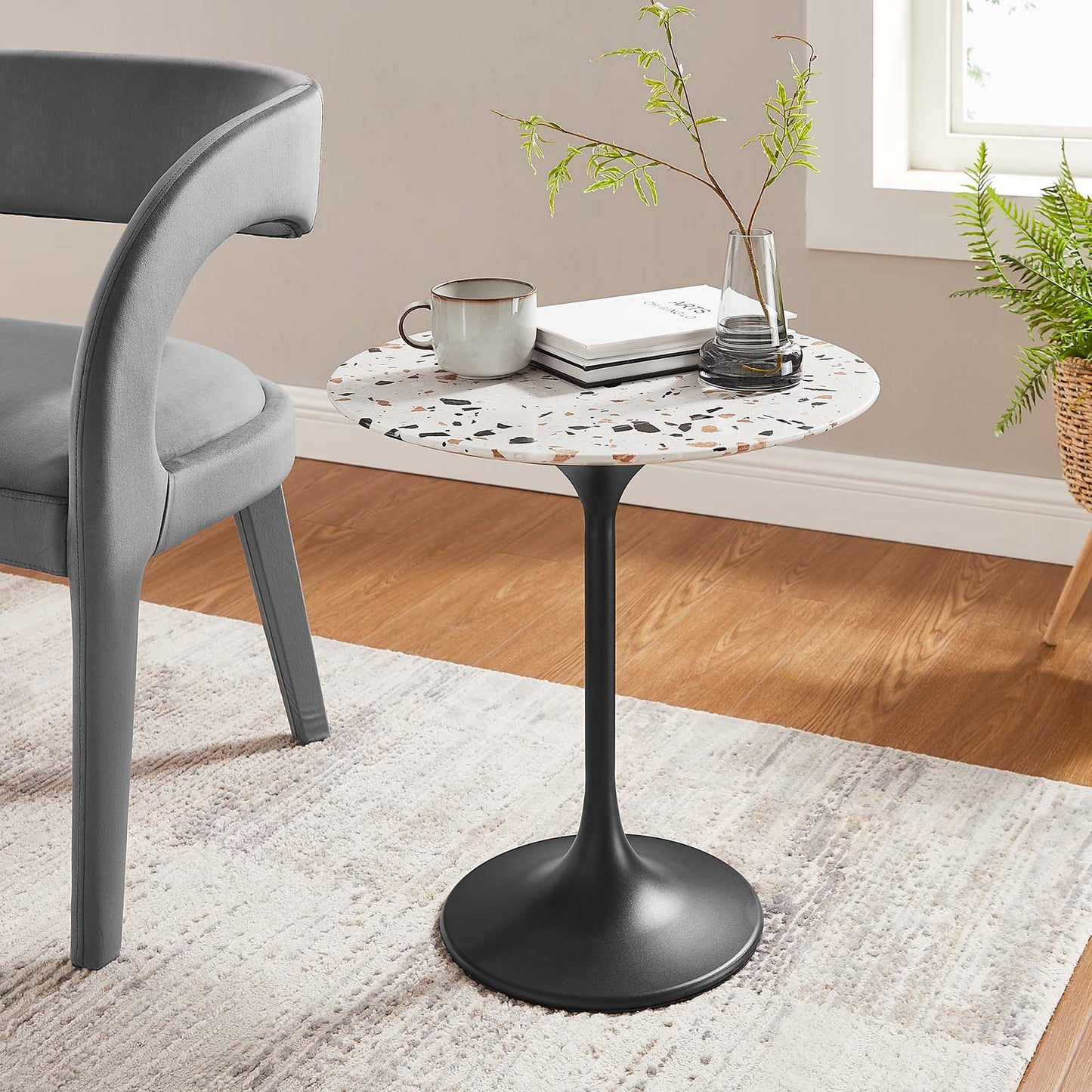 Lippa 20" Round Terrazzo Side Table By Modway - EEI-5692 | Side Tables | Modishstore - 8