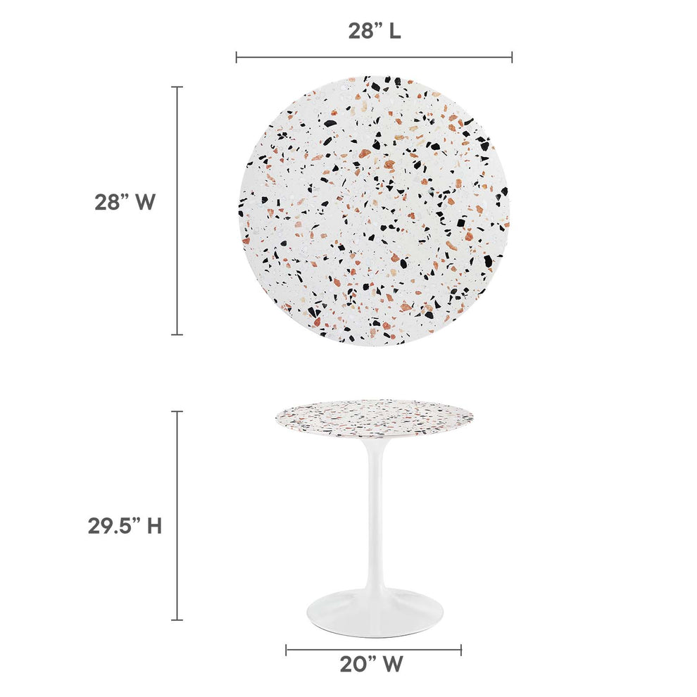 Lippa 28" Round Terrazzo Dining Table By Modway - EEI-5697 | Dining Tables | Modishstore - 13