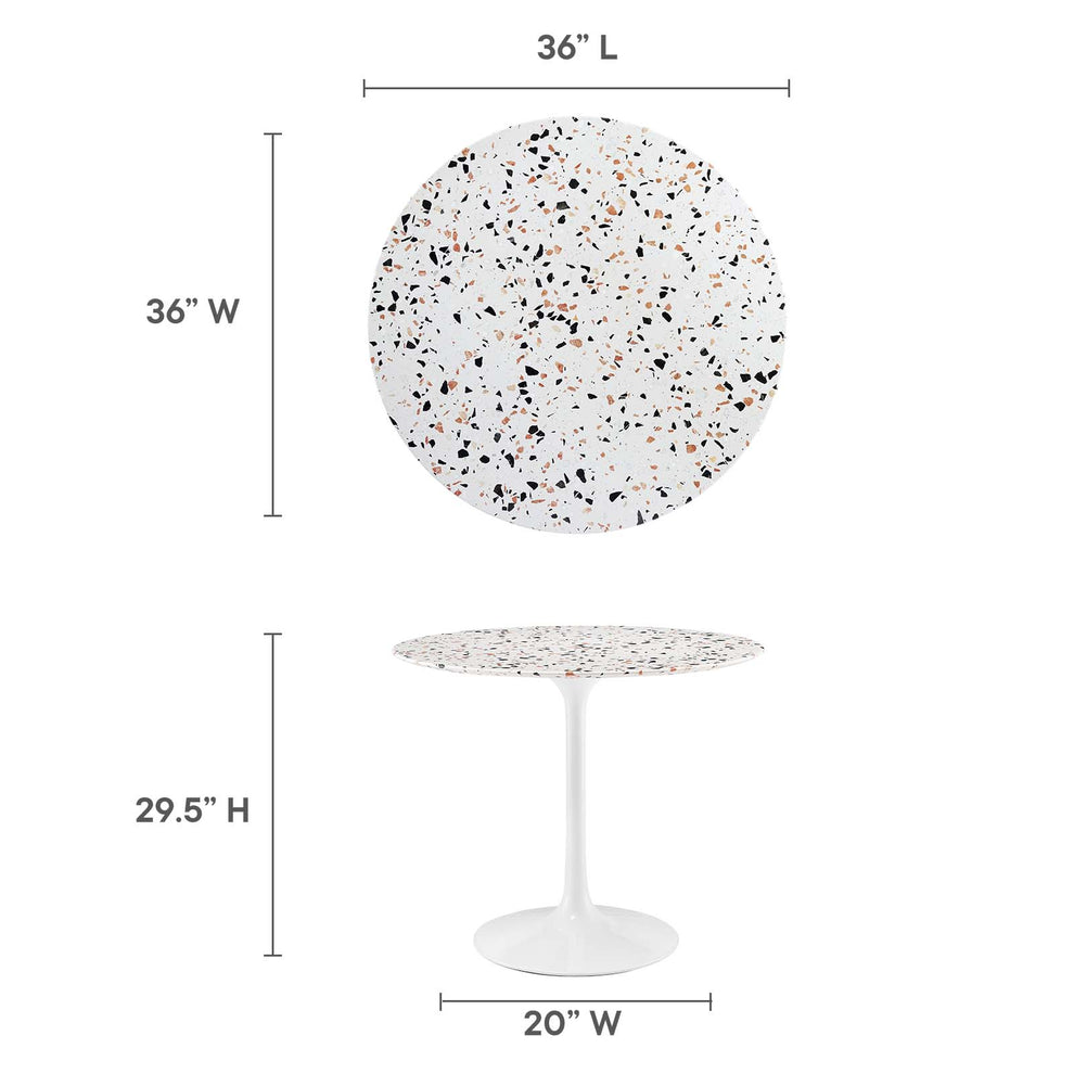 Lippa 36" Round Terrazzo Dining Table By Modway - EEI-5713 | Dining Tables | Modishstore - 13