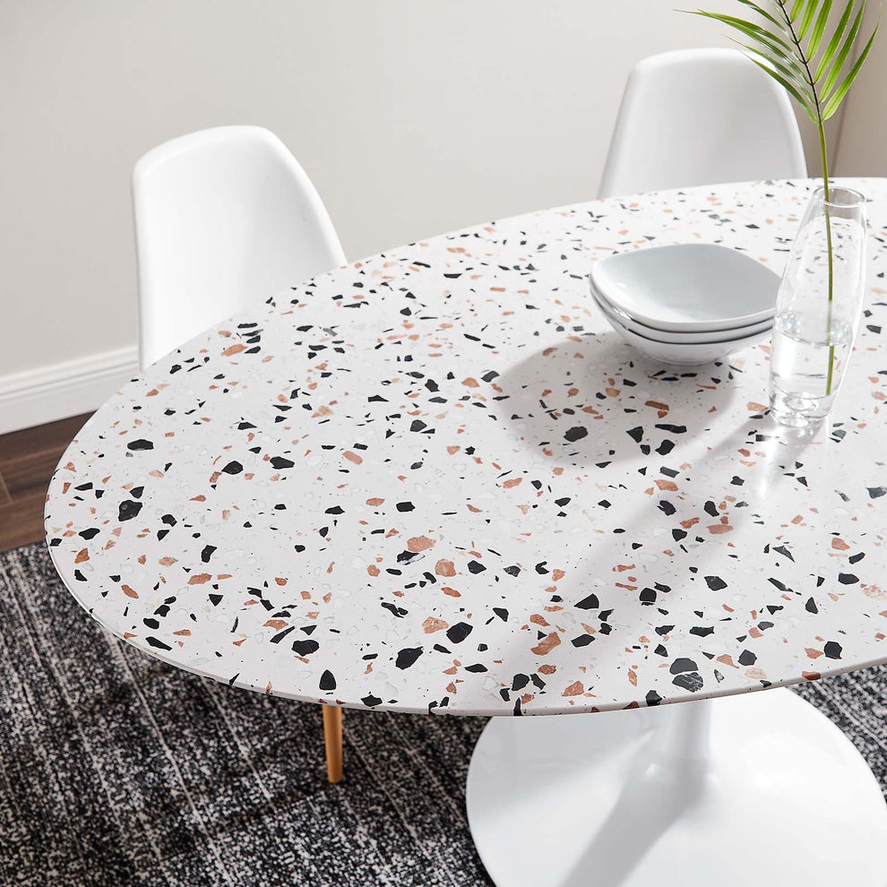 Lippa 60" Oval Terrazzo Dining Table By Modway - EEI-5734 | Dining Tables | Modishstore - 7