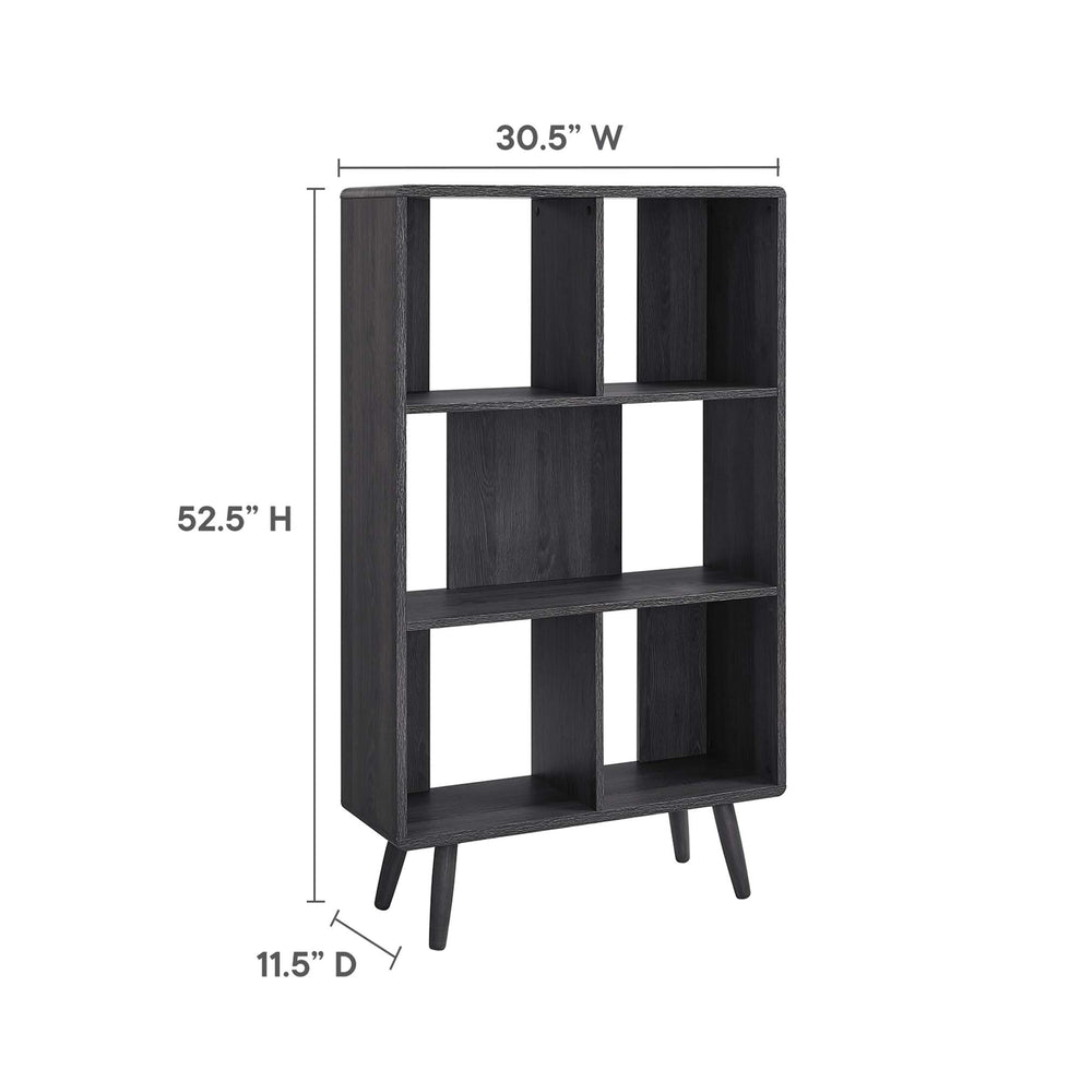 Transmit 5 Shelf Wood Grain Bookcase by Modway | Bookcases | Modishstore - 8