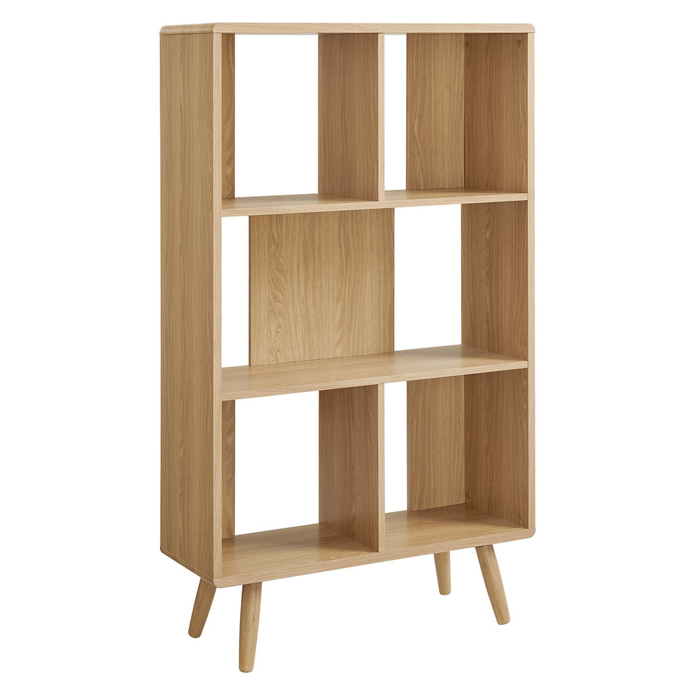 Transmit 5 Shelf Wood Grain Bookcase by Modway | Bookcases | Modishstore - 10