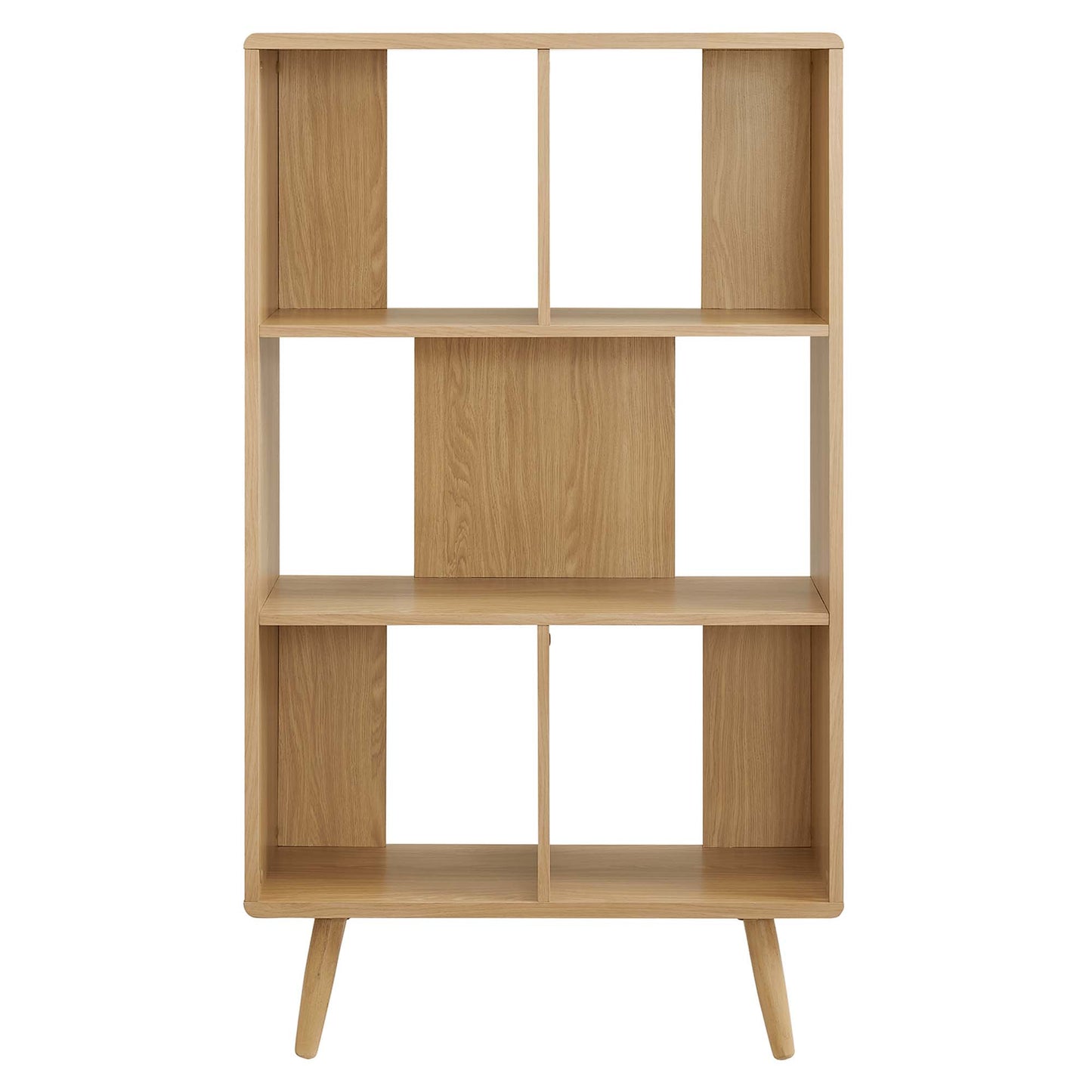 Transmit 5 Shelf Wood Grain Bookcase by Modway | Bookcases | Modishstore - 12