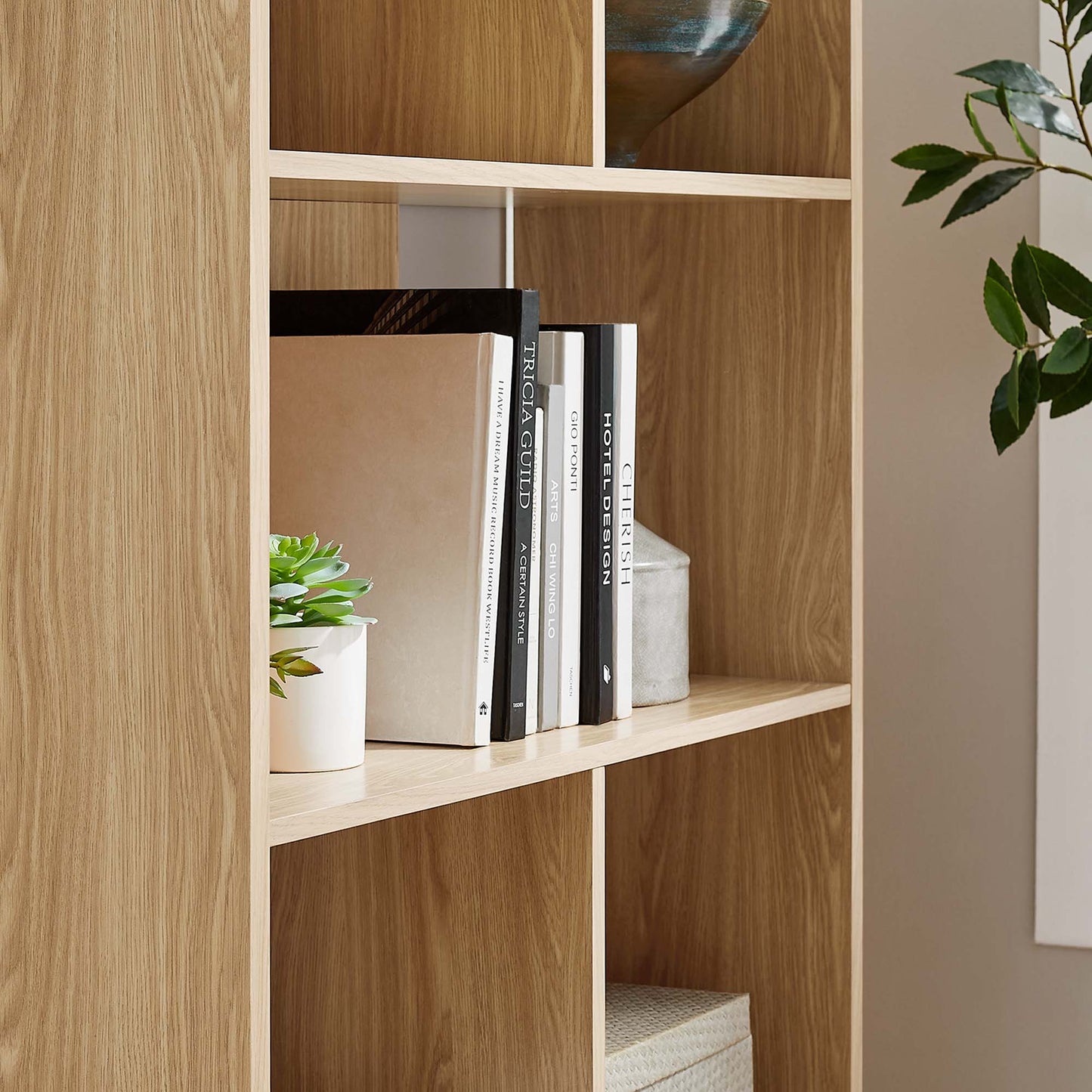 Transmit 5 Shelf Wood Grain Bookcase by Modway | Bookcases | Modishstore - 17