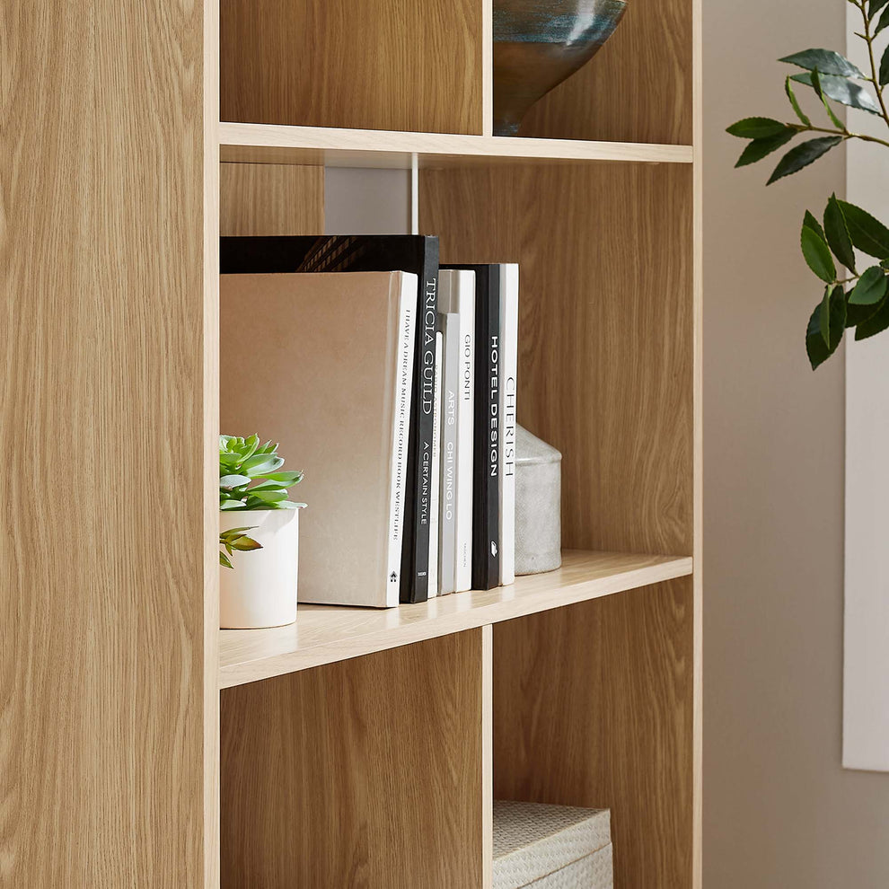Transmit 5 Shelf Wood Grain Bookcase by Modway | Bookcases | Modishstore - 17